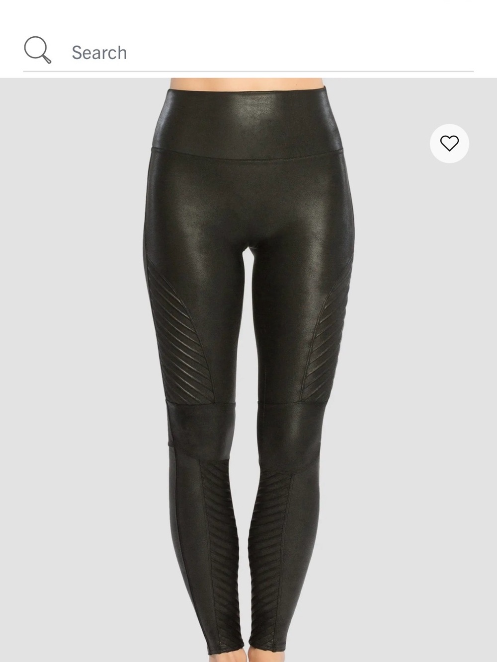 SPANX Faux Leather Moto
Leggings Black High Rise Moto